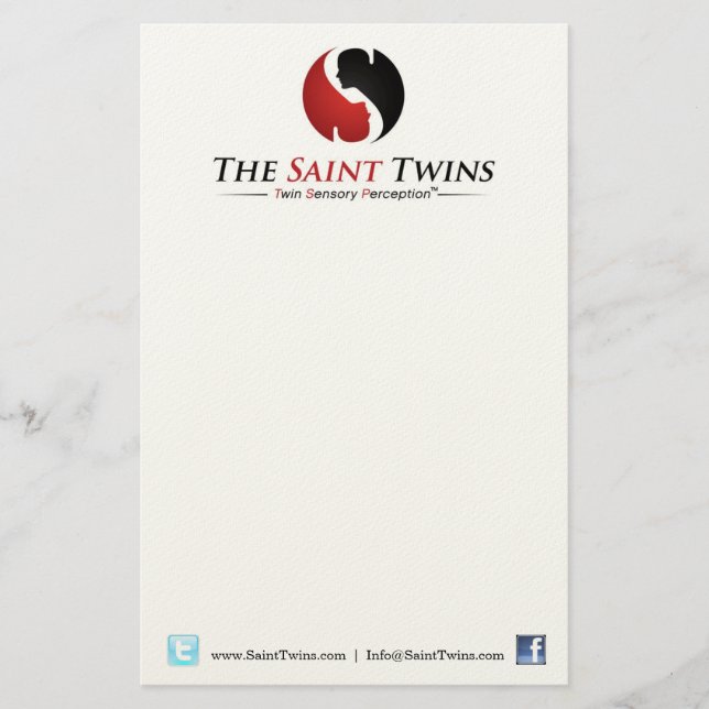 Papelería Bloc de notas de Saint Twins (Anverso)