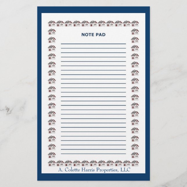 Papelería Bloc de notas - Diseño 3 (Anverso)