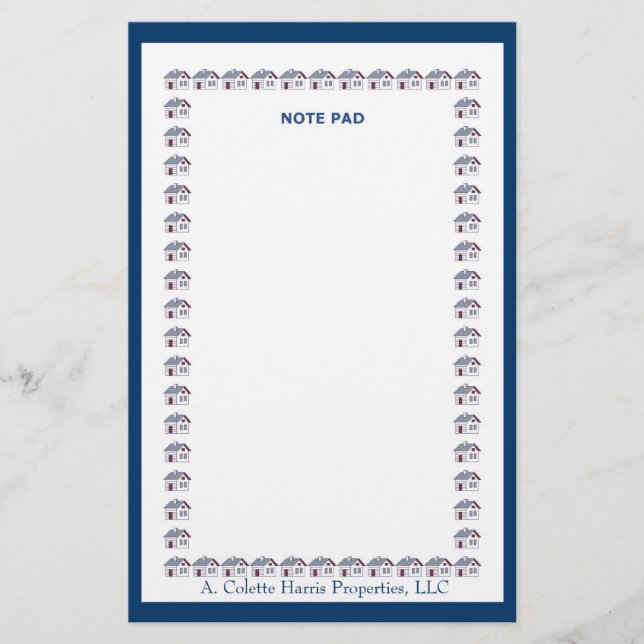 Papelería Bloc de notas - Diseño 4 (Anverso)