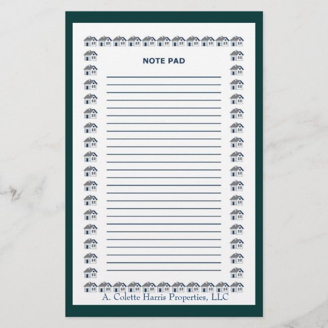 Papelería Bloque de Notas - Diseño 9 (Anverso)