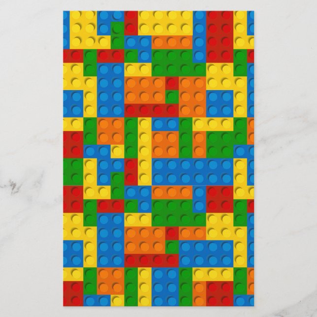 Papelería bloques de plástico coloridos (Anverso)