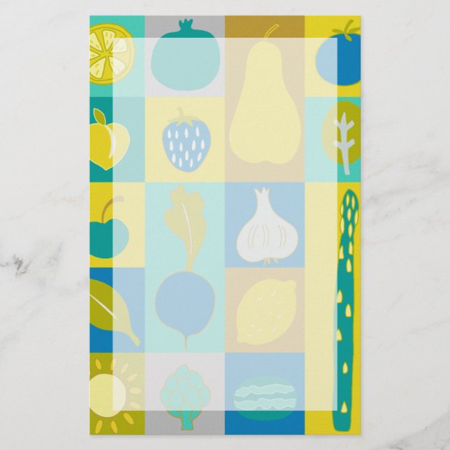 Papelería Bloques de vegetación I (Anverso)