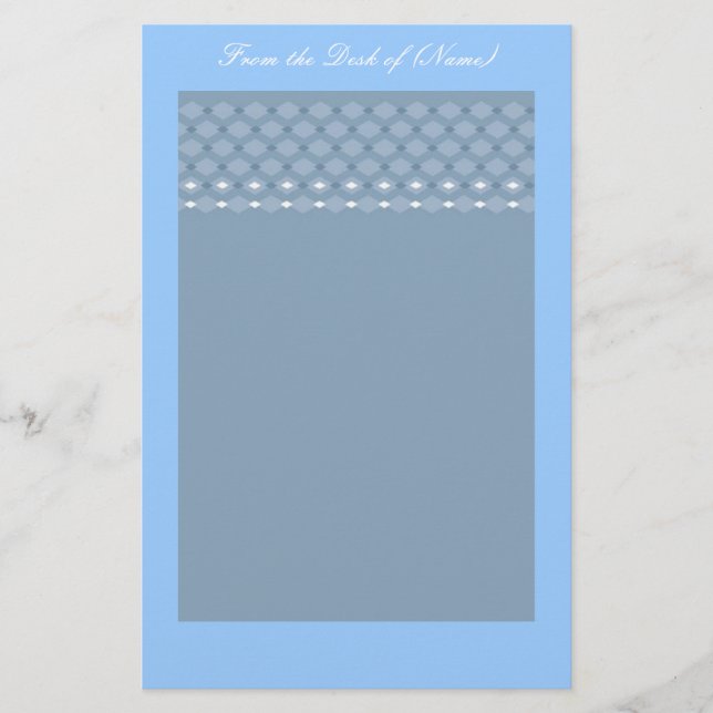 Papelería Blue Fancy Stationery (Anverso)