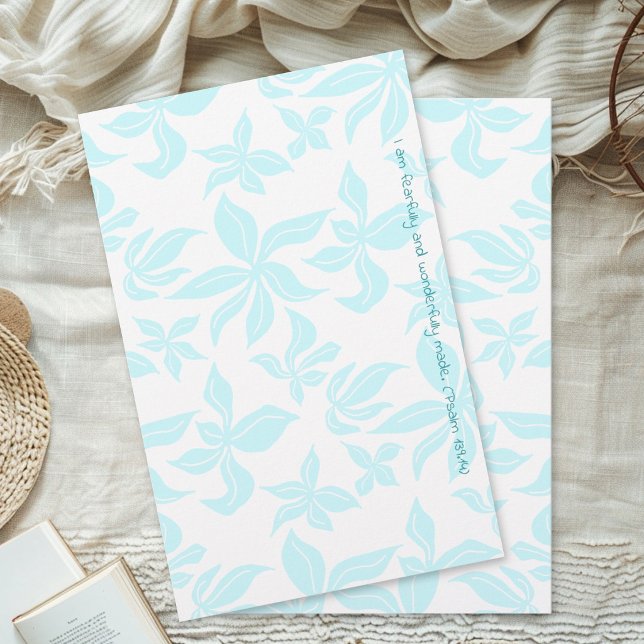 Papelería Blue Flowers Hand-illustrated Verse Stationery (Subido por el creador)