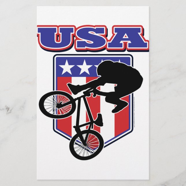 Papelería BMX Biker de USA (Anverso)