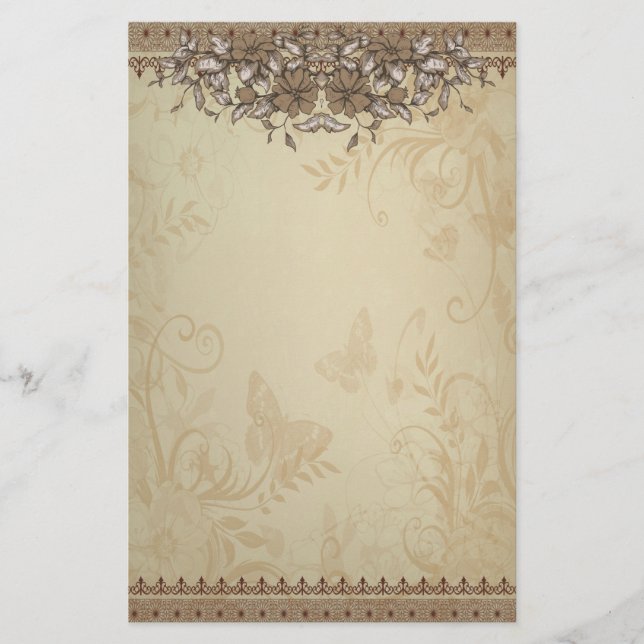 Papelería Boda Beige Vintage Lace (Anverso)