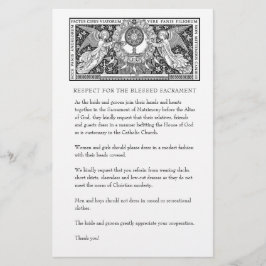 Papelería Boda católico: Modesto atuendo de iglesia para inv