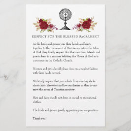 Papelería Boda católico: Modesto atuendo de iglesia para inv