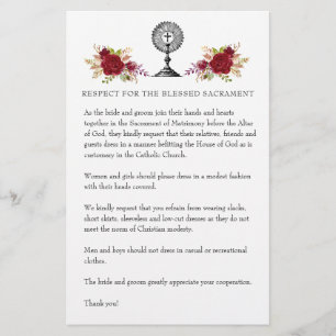 Papelería Boda católico: Modesto atuendo de iglesia para inv