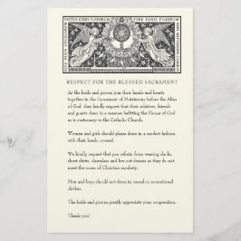 Papelería Boda católico: Modesto atuendo de iglesia para inv