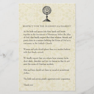 Papelería Boda católico: Modesto atuendo de iglesia para inv