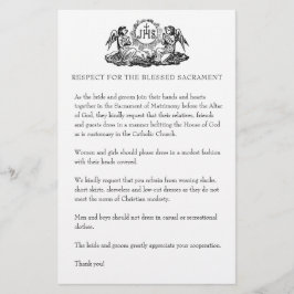 Papelería Boda católico Modesto atuendo de iglesia para invi