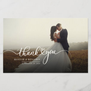 Papelería Boda fotográfico manuscrito Gracias