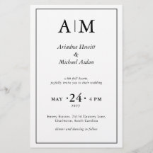 Boda Minimalista Elegante Blanca Plana