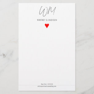 Papelería Boda, moderno, Minimalista, apasionado