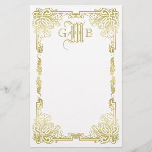Papelería Boda Monograma clásico Gold Tradicional