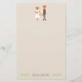 Papelería Boda Personalizado de los Foxes de Woodland