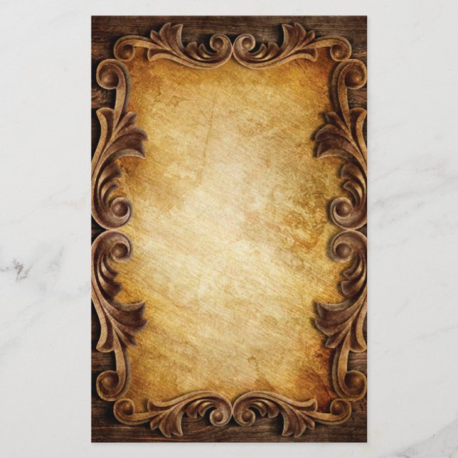 Papelería boda rústica de campo occidental (Anverso)