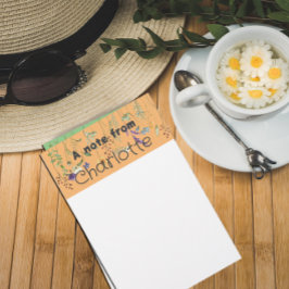 Papelería Boho Country wildflower acuarela amarillo