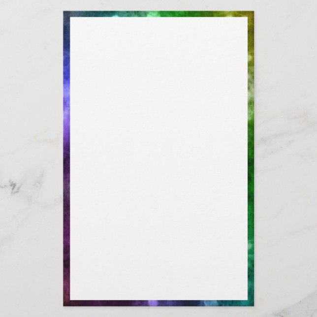 Papelería Bokek del arco iris abstracto (Anverso)