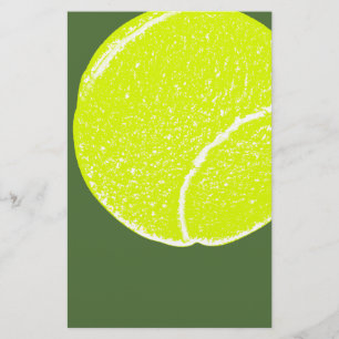 Papelería bola de tenis amarilla