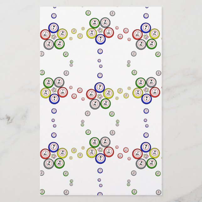 Papelería Bolas de Bingo (Anverso)