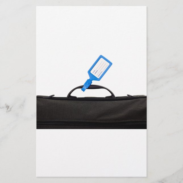 Papelería Bolso del equipaje con la etiqueta de (Anverso)