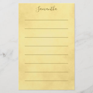 Papelería Bonita Stationery dorada