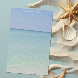 Papelería Bonito Beach Personalizado Lined