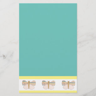 Papelería Bonito Pastel Mariposa Stationery-Erin Brie Art S