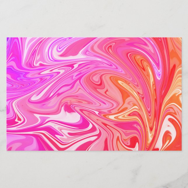 Papelería Bonito Pastel Rainbow Swirl (Anverso)