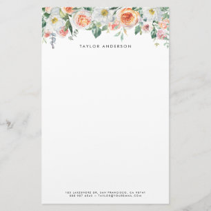Papelería Bonito Watercolor Garden Rosas Garland Personaliza