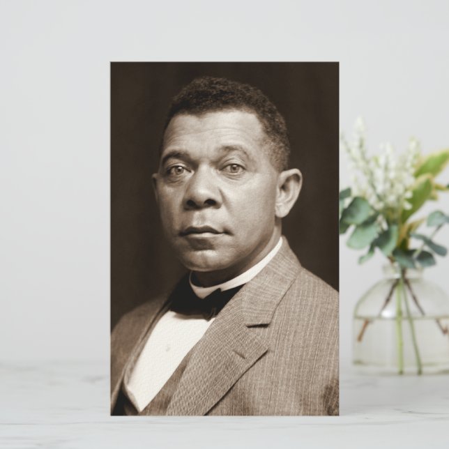 Papelería Booker Washington: Educador afroamericano (Anverso de pie)
