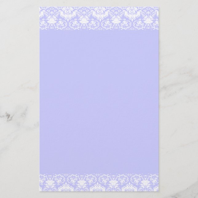 Papelería Borde de damasco de Lacy (Anverso)