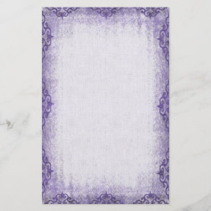 Papelería Borde de de amarre morado