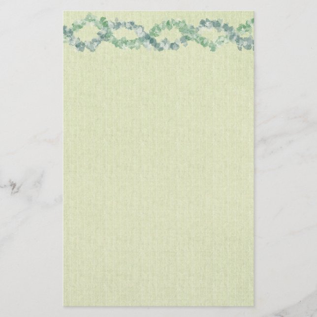 Papelería Borde floral (Anverso)