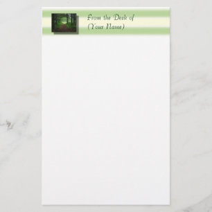 Papelería Bosque inmóvil - del escritorio de (su nombre)