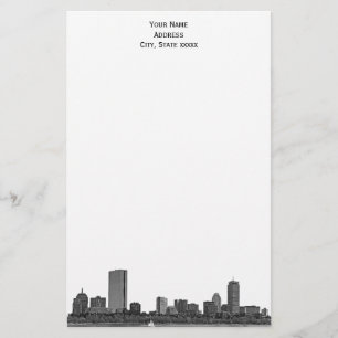 Papelería Boston Skyline Etched 01