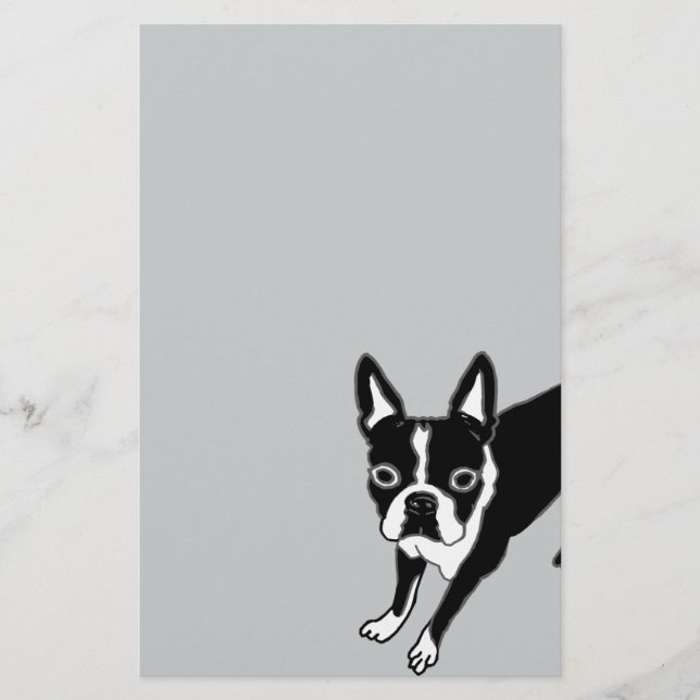 Papelería Boston Terrier (Anverso)