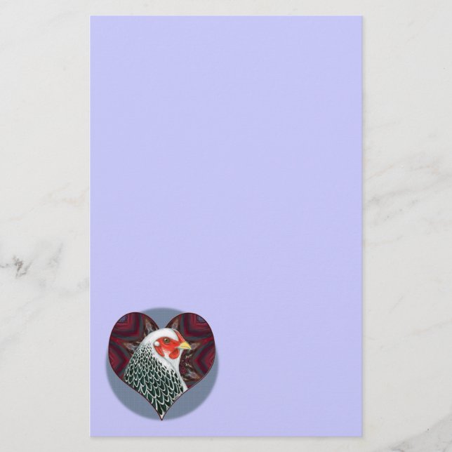 Papelería Brahma Hen Heart (Anverso)