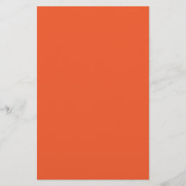 Papelería Bright Orange Minimalist Solid Background