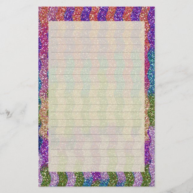 Papelería Brilla en ondas (Anverso)