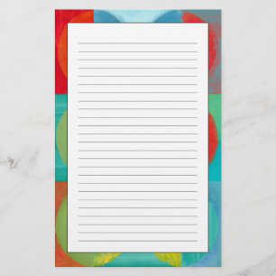 Papelería Brillante arte pop con círculos y plazas