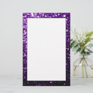 Papelería Brillo falso morado oscuro brillante