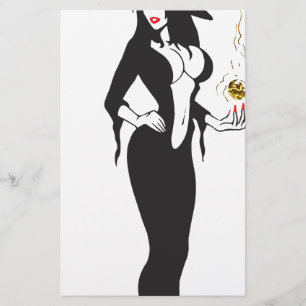 Papelería bruja vamp de halloween