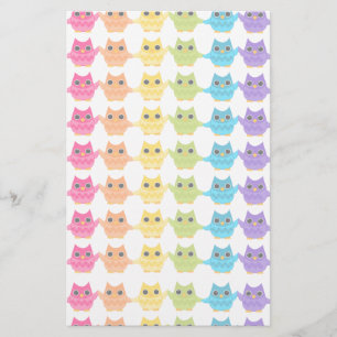 Papelería Búhos del arco iris