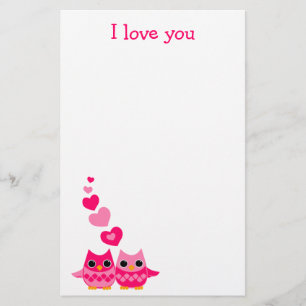 Papelería Búhos dulces del amor