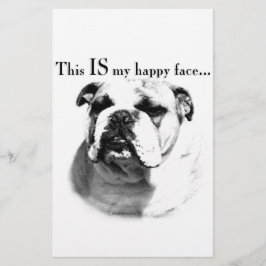 Papelería Bulldog Feliz Cara