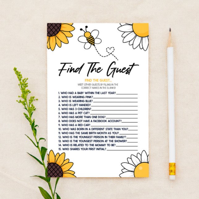 Papelería Bumble Honey Bee Encuentra El Juego De Baby Shower (Subido por el creador)