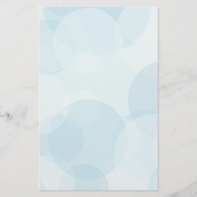 Papelería Burbujas azules (Anverso)